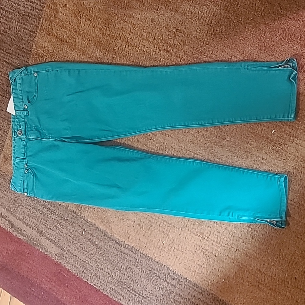 Free people green skinny jeans